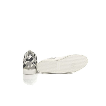 Cerruti 1881 White Calfskin Men Sneaker by Cerruti 1881