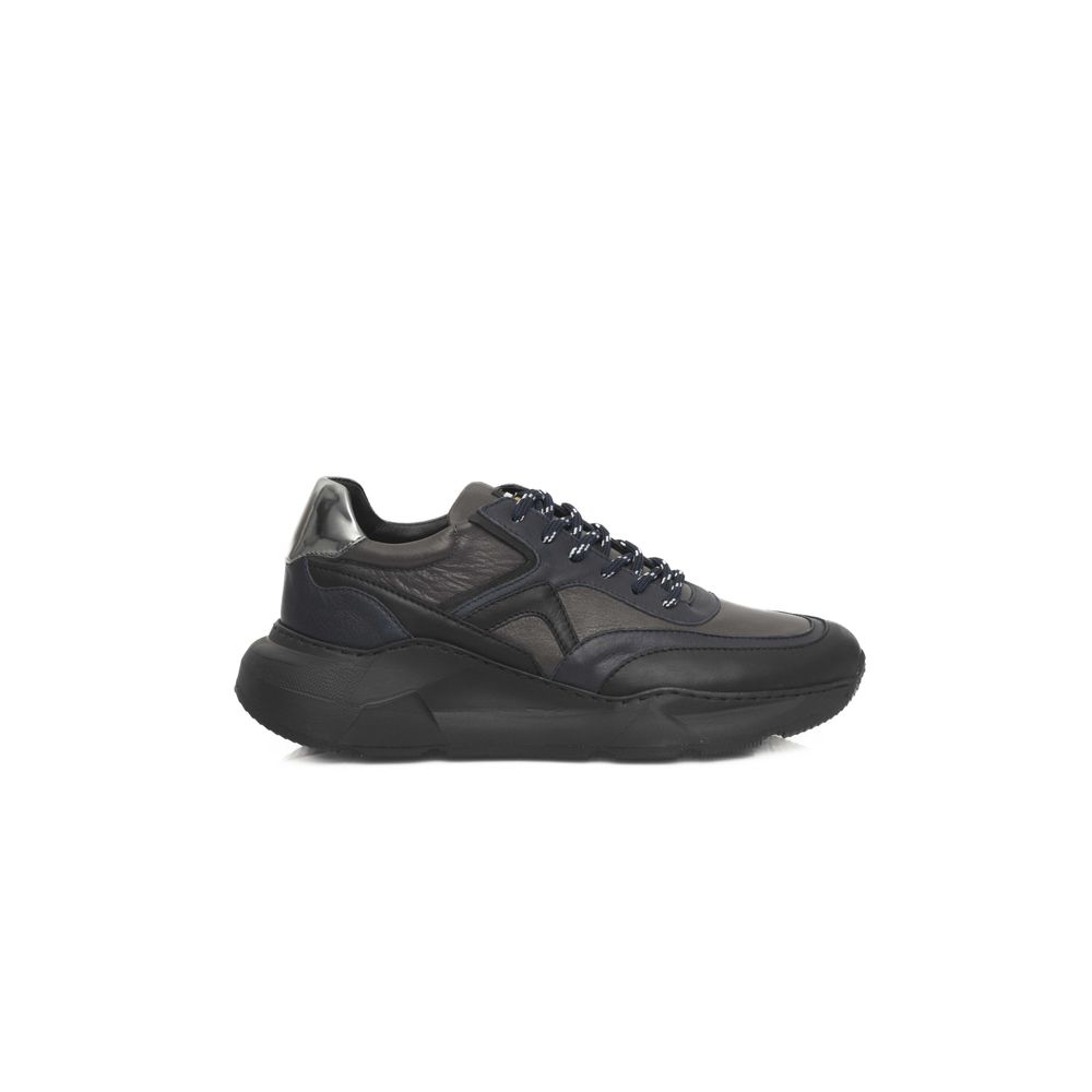 Cerruti 1881 Blue Cowhide Men Sneaker by Cerruti 1881