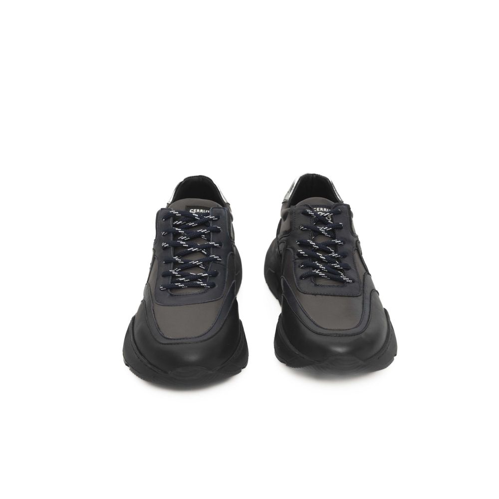 Cerruti 1881 Blue Cowhide Men Sneaker by Cerruti 1881