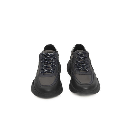 Cerruti 1881 Blue Cowhide Men Sneaker by Cerruti 1881