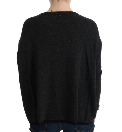 Pull ras du cou gris élégant de Costume National
