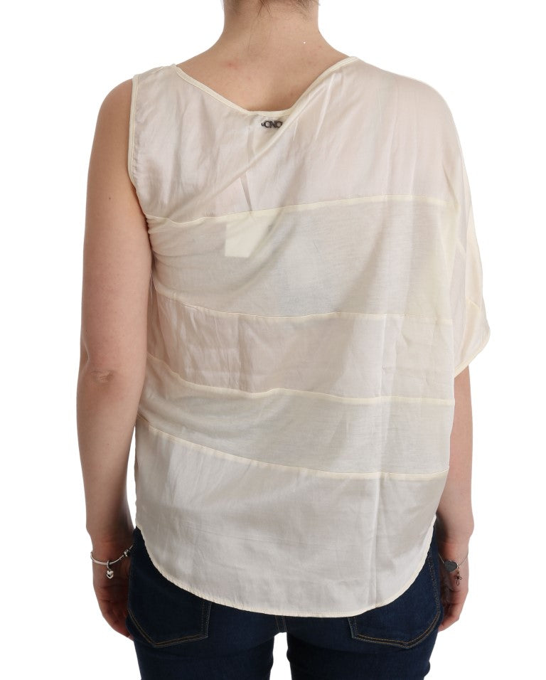Haut beige sans manches en modal Costume National - Elevated Basics
