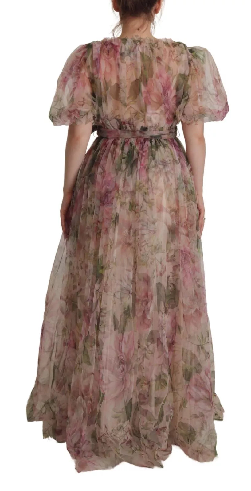 Dolce & Gabbana Multicolor Floral Print Long Maxi Gown Dress by Dolce & Gabbana