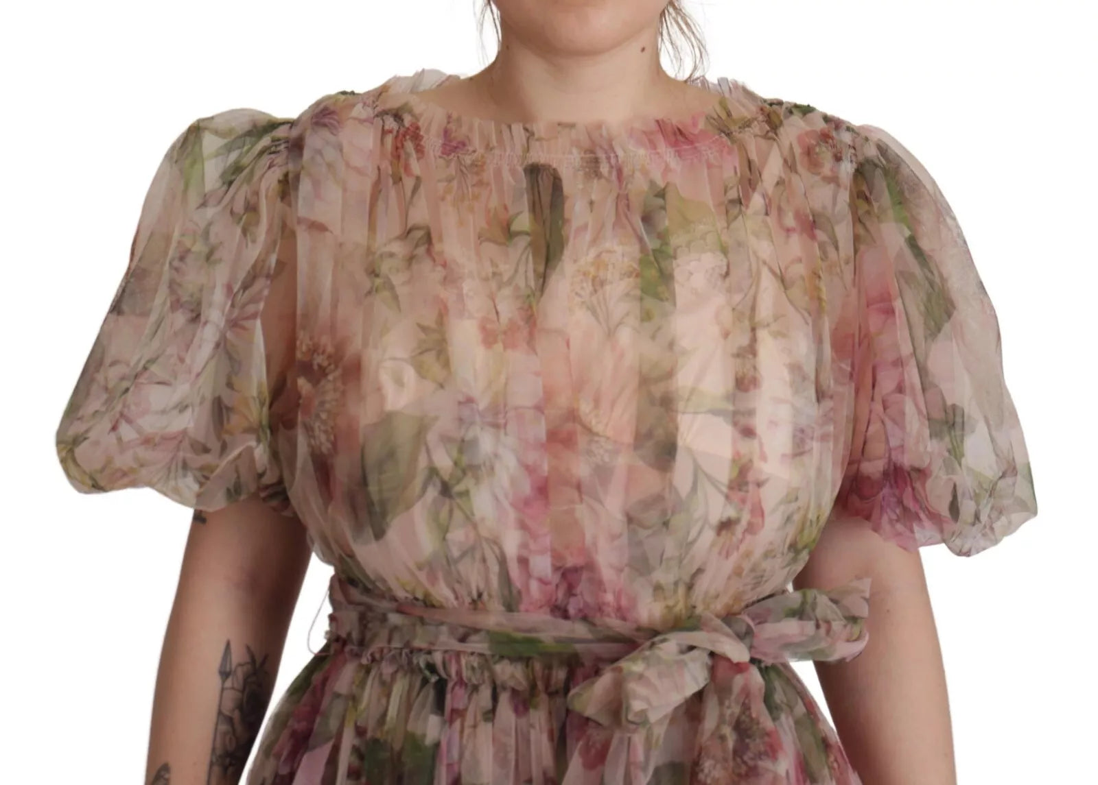 Dolce & Gabbana Multicolor Floral Print Long Maxi Gown Dress by Dolce & Gabbana