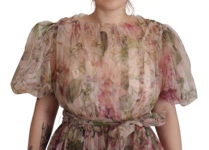 Dolce & Gabbana Multicolor Floral Print Long Maxi Gown Dress by Dolce & Gabbana