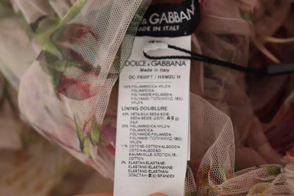 Dolce & Gabbana Multicolor Floral Print Long Maxi Gown Dress by Dolce & Gabbana