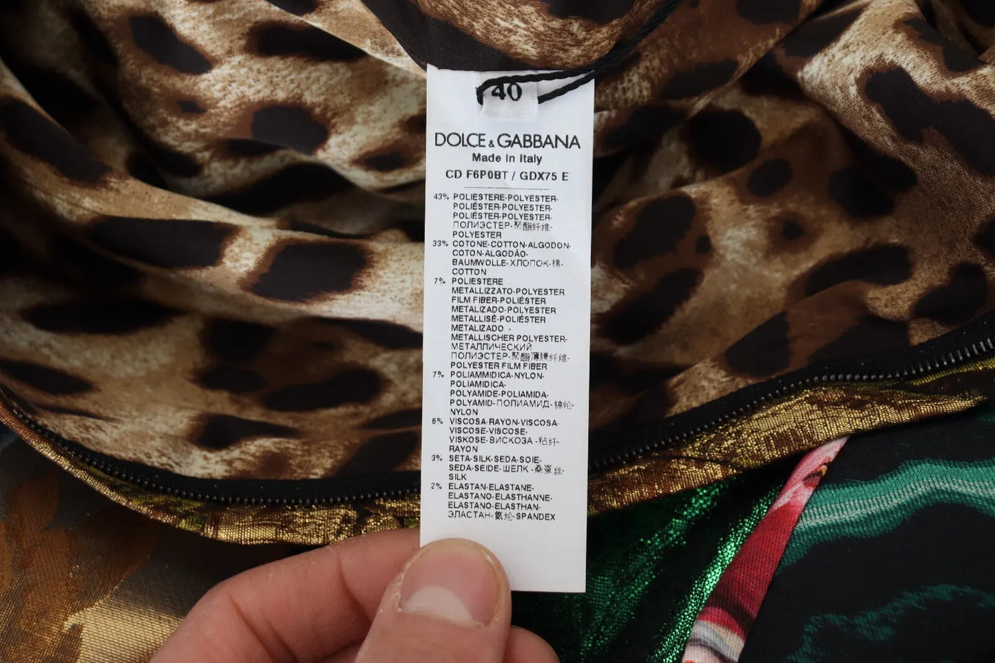Dolce & Gabbana Multicolor Jacquard Patchwork Shift Mini Dress by Dolce & Gabbana