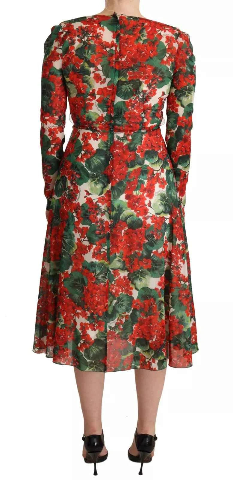Dolce & Gabbana Portofino Zijde Shift Dress Wit Bloemen
