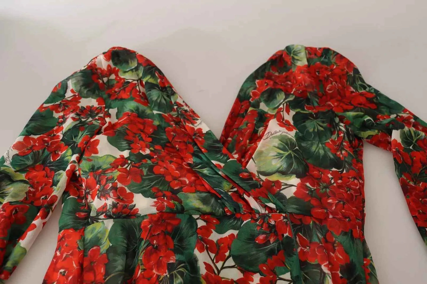 Dolce & Gabbana Portofino Zijde Shift Dress Wit Bloemen