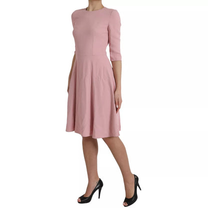 Dolce & Gabbana Pink A-line Flare Viscose Short Sleeves Dress by Dolce & Gabbana