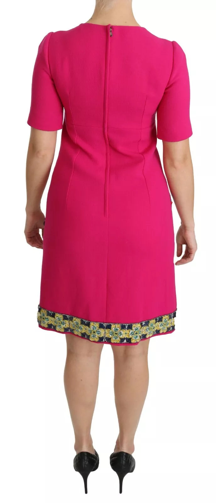 Dolce & Gabbana Pink Italia Forever Crystal Sheath Dress by Dolce & Gabbana