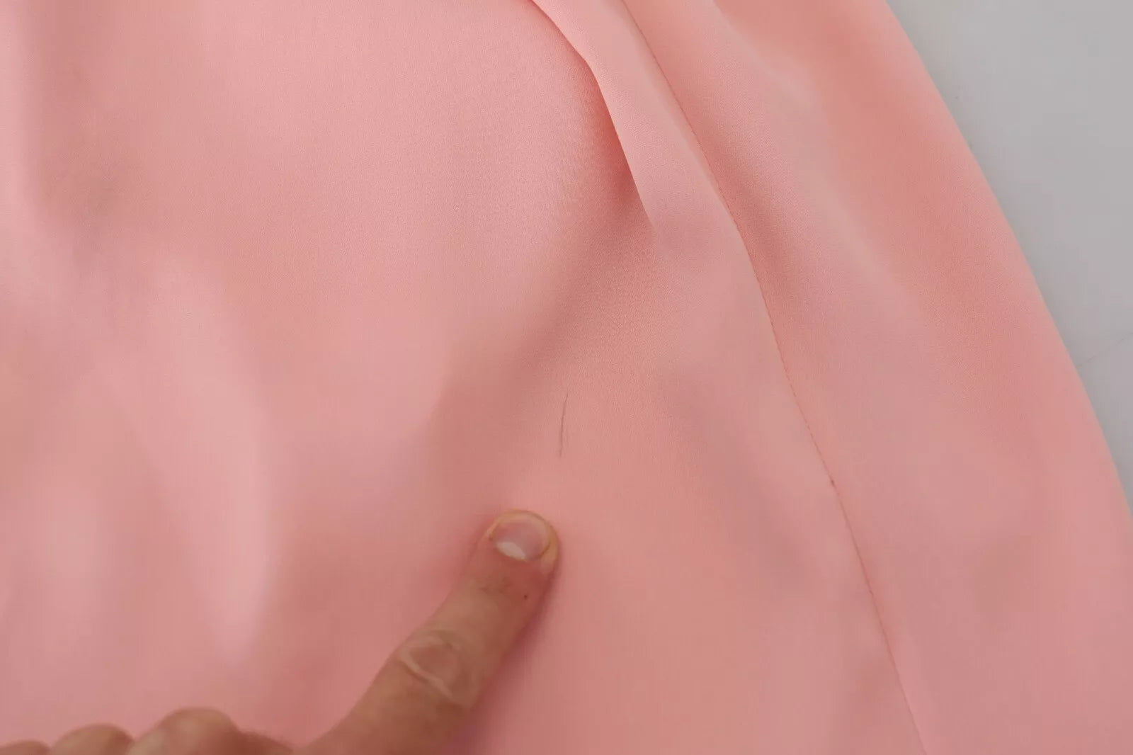 Dolce & Gabbana Pink Silk Stretch Strapless Sheath Midi Dress by Dolce & Gabbana