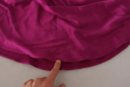 Dolce & Gabbana Sheath Mermaid Fuchsia Silk Stretch Gown Dress by Dolce & Gabbana