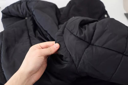 Dolce &amp; Gabbana Parka à capuche en nylon noir Veste d'hiver