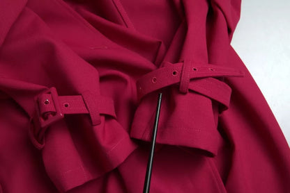 Dolce &amp; Gabbana Trench-coat croisé rose foncé