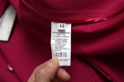 Dolce &amp; Gabbana Trench-coat croisé rose foncé