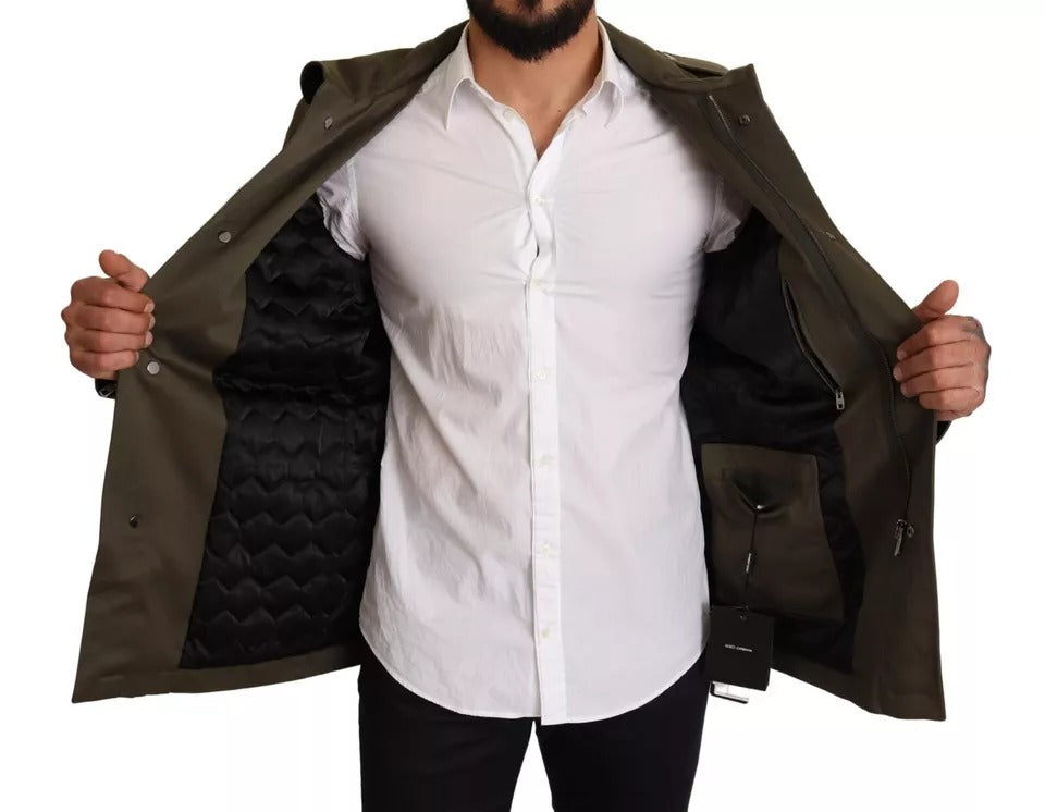 Dolce &amp; Gabbana Blouson en coton vert DG Love
