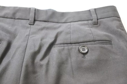 Dolce & Gabbana Black High Waist Tapered Trouser Pants by Dolce & Gabbana