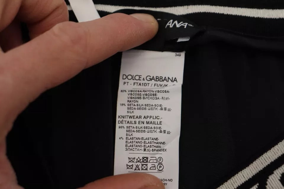 Dolce & Gabbana Black Jogger Jogging Trouser Cotton Pants by Dolce & Gabbana