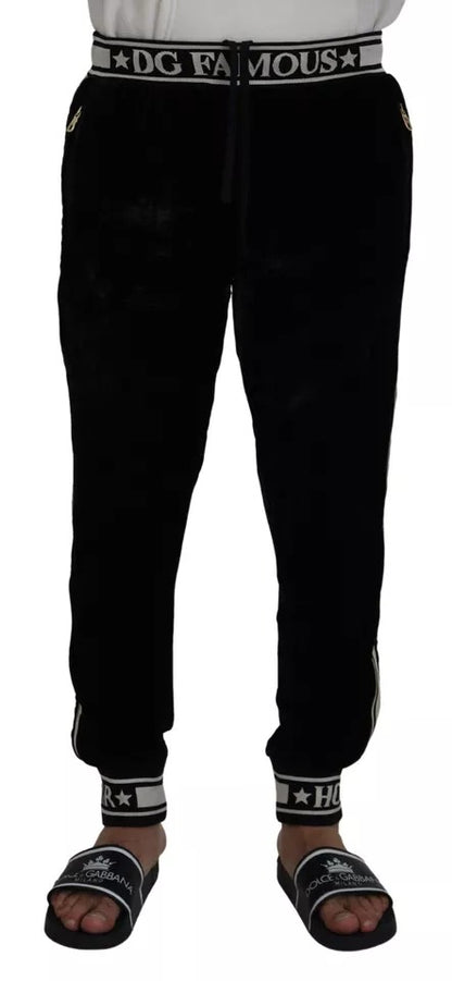 Dolce & Gabbana Black Jogger Jogging Trouser Cotton Pants by Dolce & Gabbana