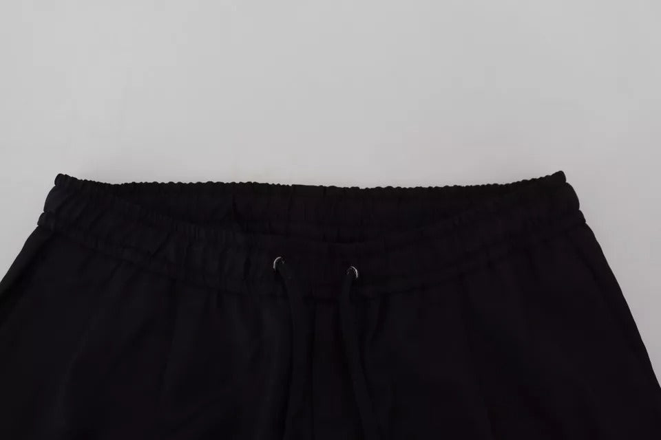 Dolce & Gabbana Black Jogger Jogging Wool Pants by Dolce & Gabbana