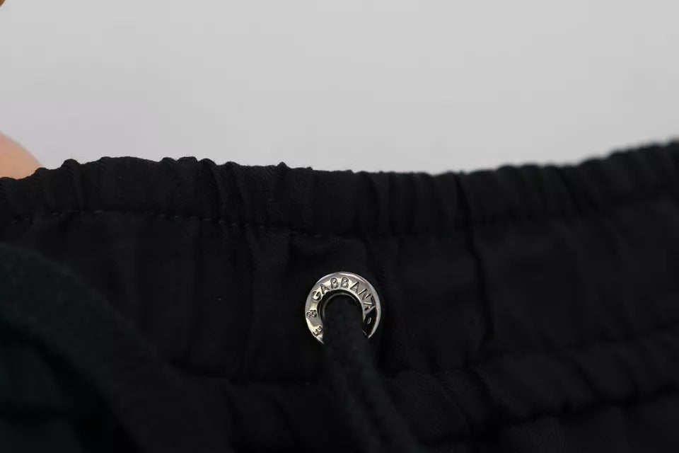 Dolce & Gabbana Black Jogger Jogging Wool Pants by Dolce & Gabbana
