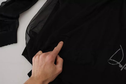 Dolce & Gabbana Black Polyester Crewneck Men Pullover Sweater - from Dolce & Gabbana