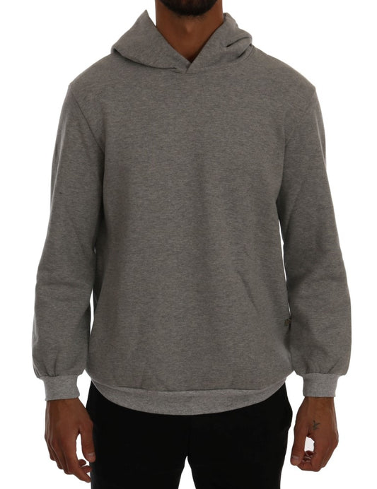 Pull à capuche en coton gris sophistiqué Daniele Alessandrini