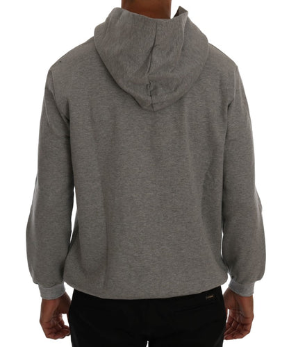 Pull à capuche en coton gris sophistiqué Daniele Alessandrini
