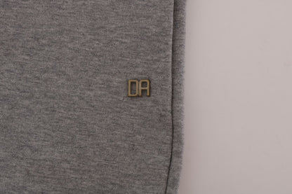Pull à capuche en coton gris sophistiqué Daniele Alessandrini