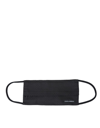 Masque facial ajustable Dolce &amp; Gabbana noir 100 % soie