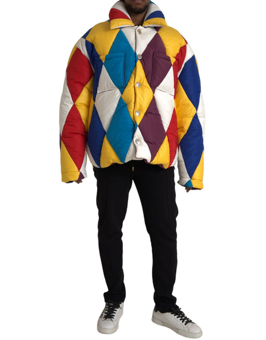 Doudoune coupe-vent multicolore Dolce &amp; Gabbana pour homme