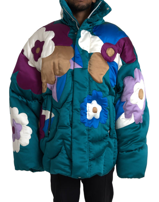 Dolce &amp; Gabbana Doudoune coupe-vent à fleurs multicolores