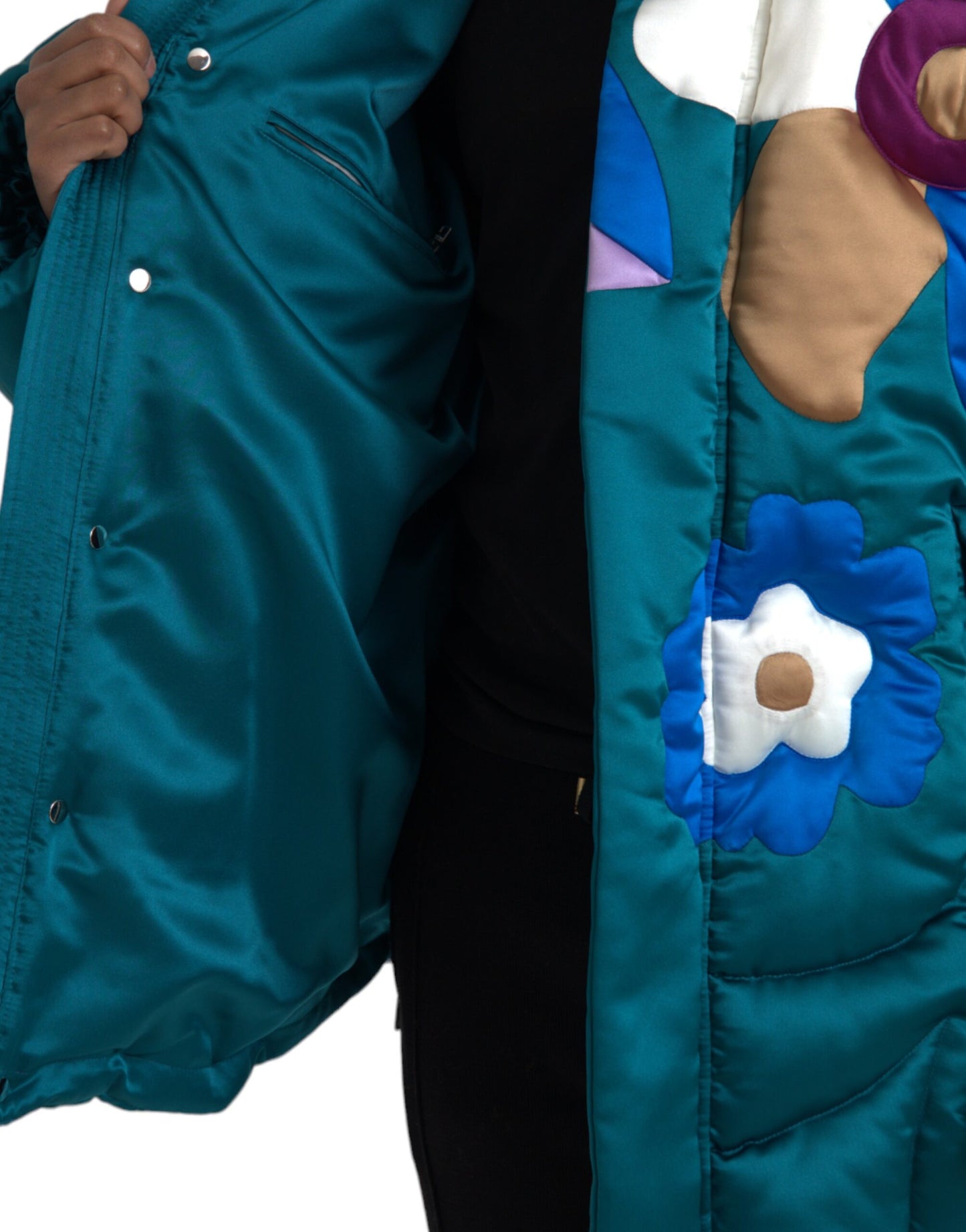 Dolce &amp; Gabbana Doudoune coupe-vent à fleurs multicolores