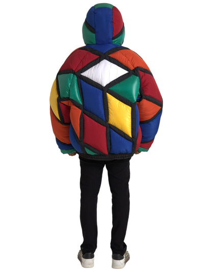 Dolce &amp; Gabbana Doudoune matelassée à capuche multicolore