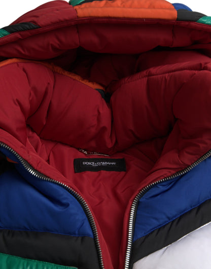 Dolce &amp; Gabbana Doudoune matelassée à capuche multicolore
