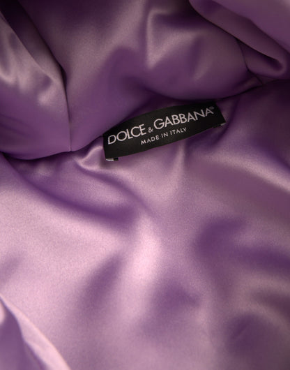 Dolce & Gabbana Multicolor Heart Logo Hooded Puffer Jacket by Dolce & Gabbana