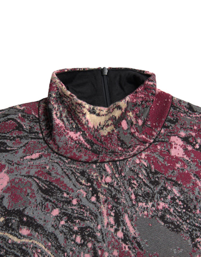 Dolce & Gabbana Multicolor Graphic Turtle Neck Men Sweater by Dolce & Gabbana