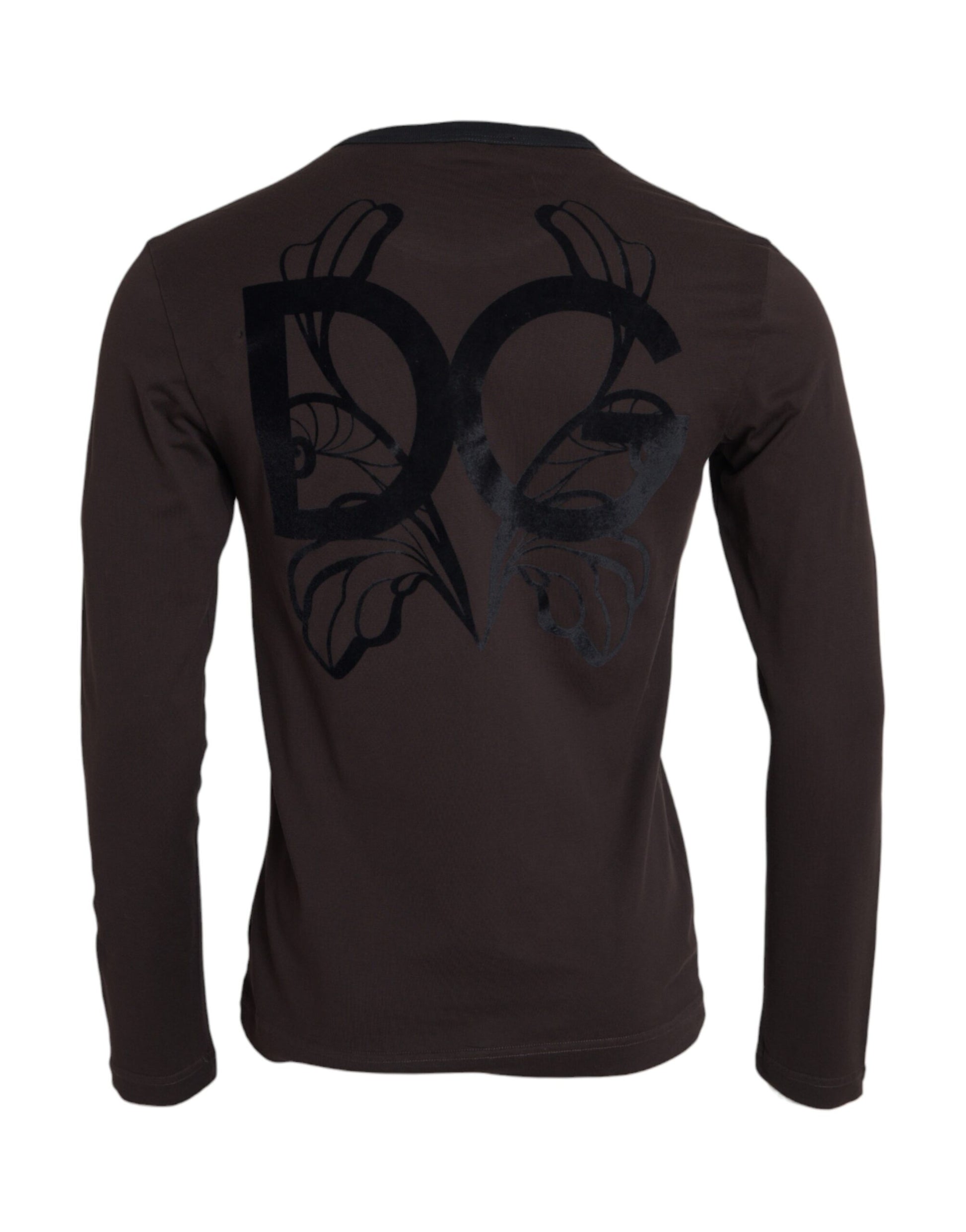 Dolce & Gabbana Brown DG Logo Crewneck Pullover Sweater by Dolce & Gabbana
