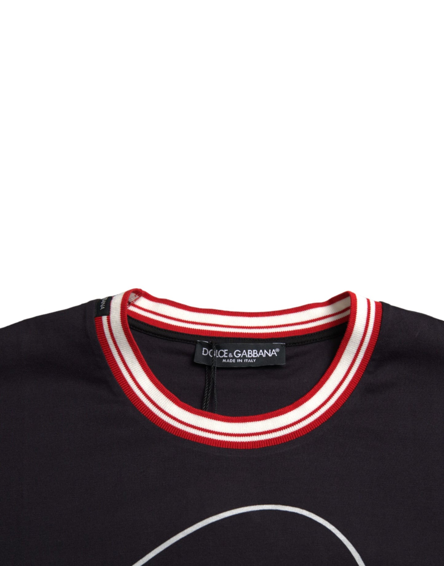 Dolce & Gabbana Black Cotton 2019 Year of the Pig T-shirt by Dolce & Gabbana