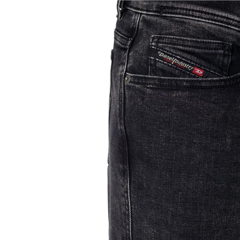 Diesel Black Cotton Jeans & Pant by Diesel