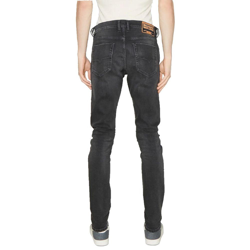 Diesel Black Cotton Jeans & Pant by Diesel