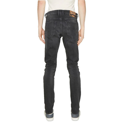 Diesel Black Cotton Jeans & Pant by Diesel