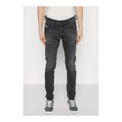 Diesel Black Cotton Jeans & Pant by Diesel