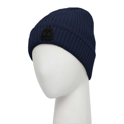 Bonnet homme en acrylique bleu La Martina