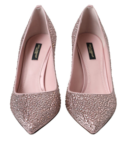 Escarpins Dolce &amp; Gabbana à talons et strass roses