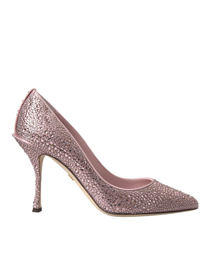 Escarpins Dolce &amp; Gabbana à talons et strass roses