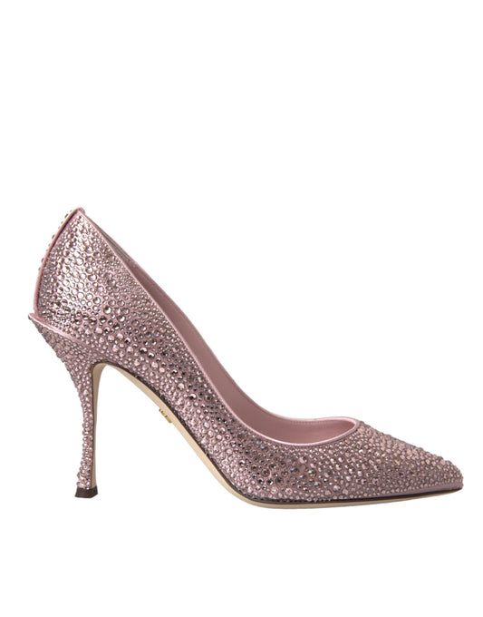 Escarpins Dolce &amp; Gabbana à talons et strass roses