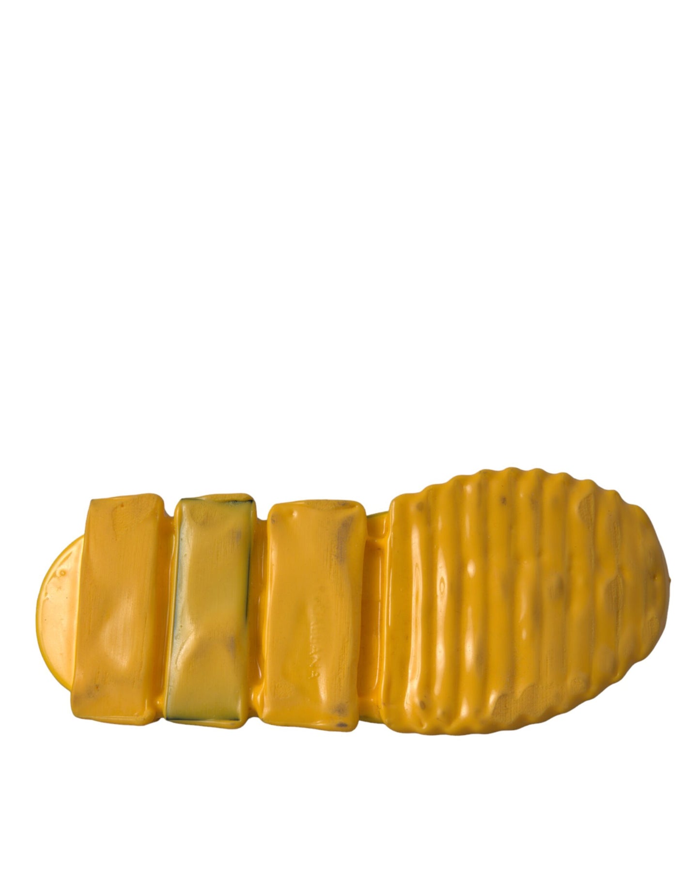 Dolce & Gabbana Yellow Sorrento Slip On Sneakers Women Shoes by Dolce & Gabbana