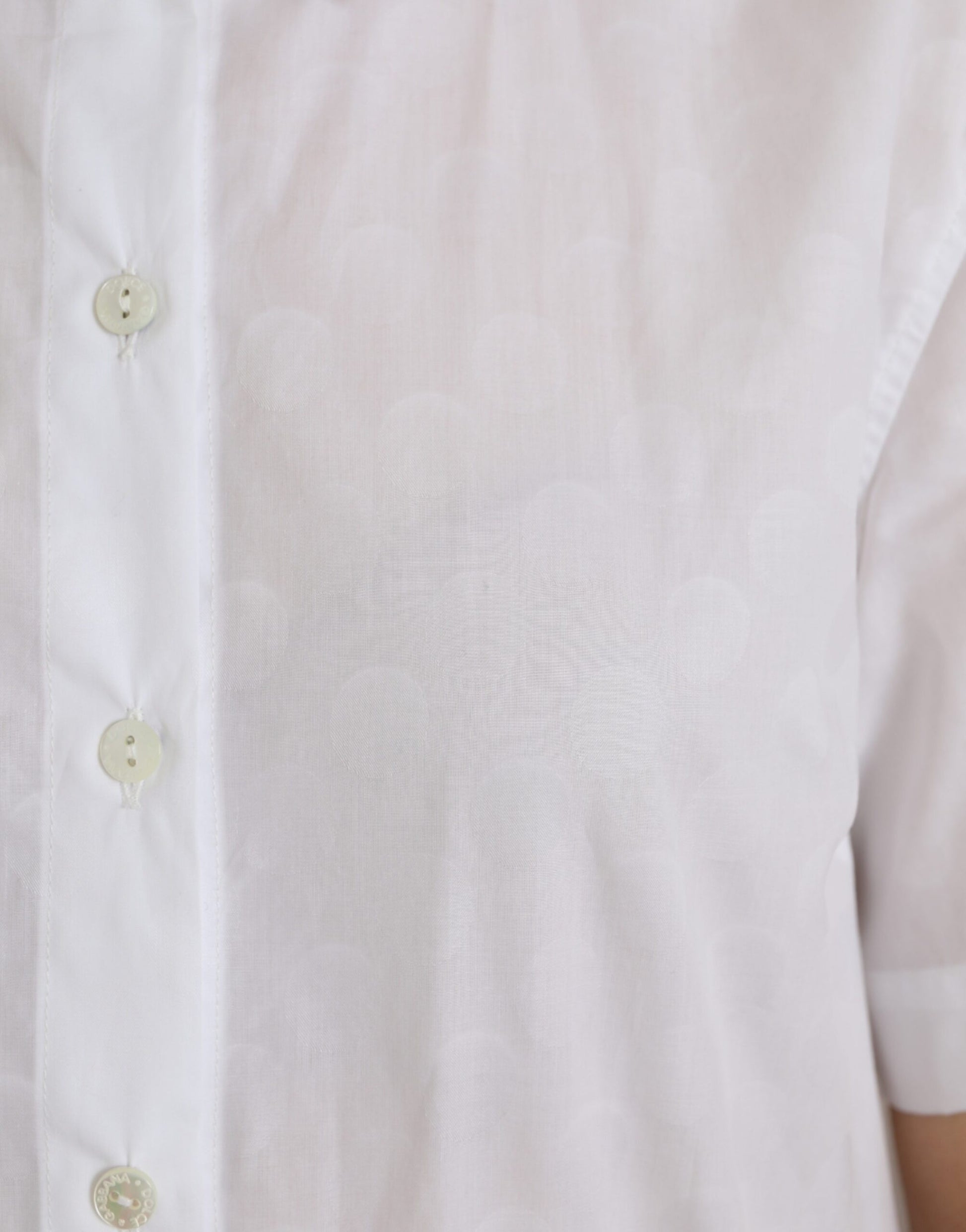 Dolce & Gabbana White Collared Short Sleeve Polo Shirt Top by Dolce & Gabbana